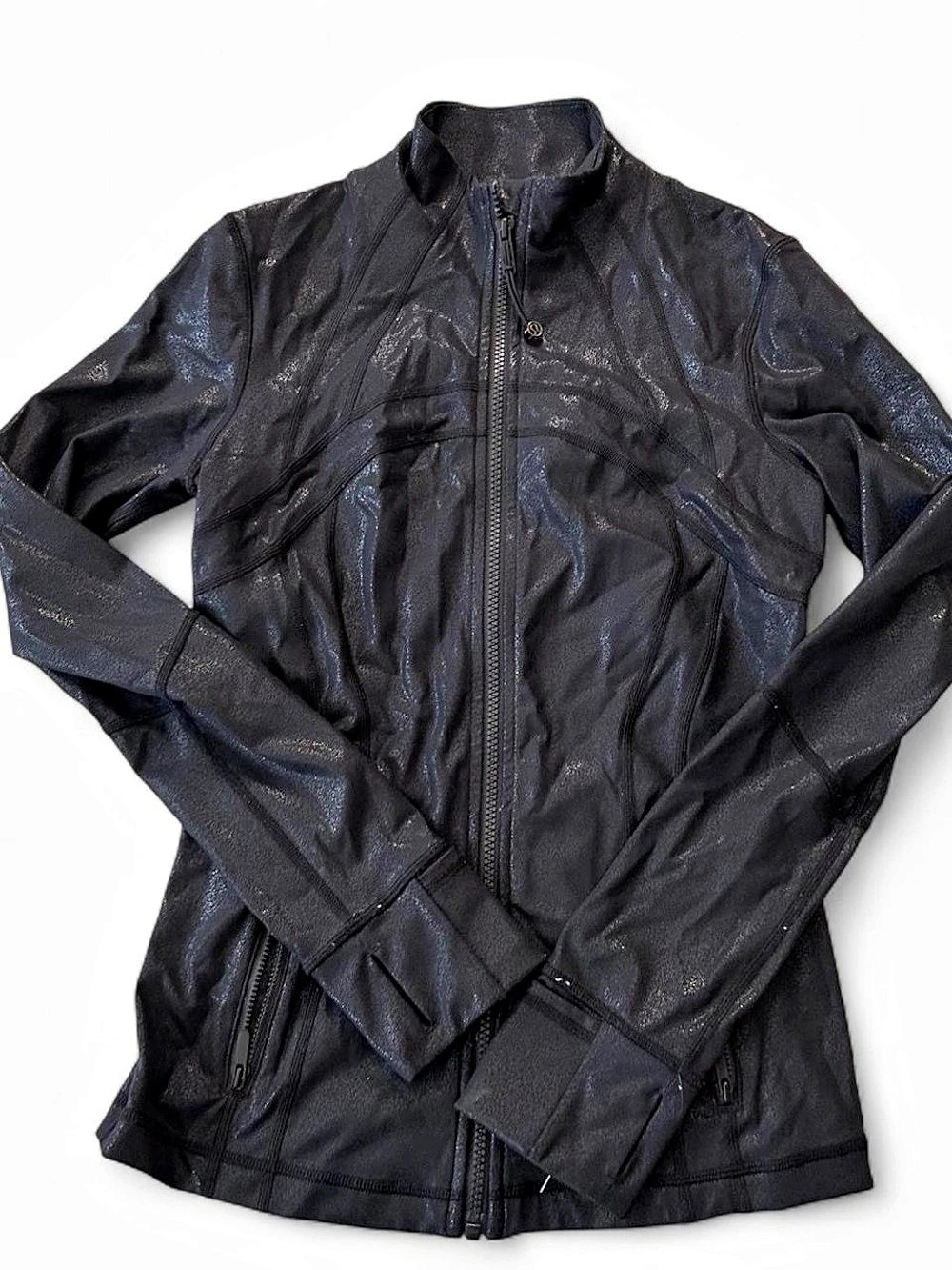 lululemon Hooded Define Jacket *Shine Women's Black Jacket Size 6